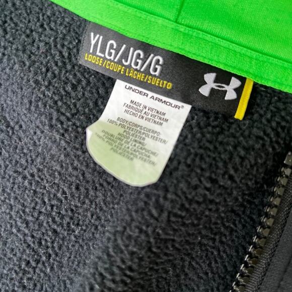 Under Armour YOUTH size large-loose full zip hoodie sweatshirt - Picture 3 of 6
